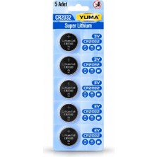 Eseno Select CR2032 Süper Lityum 3V 5’li Kart Düğme Pil