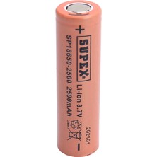Eseno Select SP18650-2500 3.7V 18650 Model 2500MAH Li-Ion Düz Kafa Pil