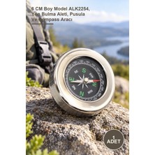 Yenilig 1 Adet Metal Pusula – 6 cm Boy Model ALK2254, Yön Bulma Aleti, Pusula ve Compass Aracı