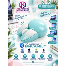 Ndneed sevimli Tavşan  Kablosuz Mavi  Bluetooth Mouse