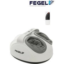 Fegel FG-513 Isıtmalı 9 Kademeli Hava Basınçlı 5 Programlı Titreşimli Profesyonel Ayak Masaj Aleti Beyaz