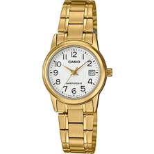 Casio Kadın Kol Saati LTP-V002G-7B2UDF 25 mm Altın Çelik Kasa 3 ATM Suya Dayanıklı
