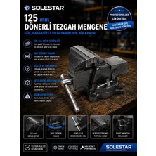 Solestar Dönerli Tezgah Mengene 125 mm