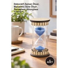 Yenilig 4 Adet Ahşap Kum Saati ALK2500 – Dekoratif Zaman Ölçer, Masaüstü Süre Ölçer, Sandglass, Hourglass