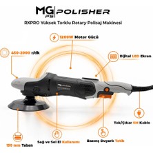 MG PS Mg|ps MG-RPV002 1200W Rotary Polisaj Makinesi | Dijital LED Ekranlı Profesyonel Pasta Cila Makinesi