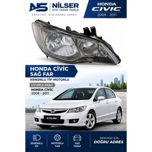 Ns Nilser Auto Parts Honda Civic Sağ Far Bronzlu Tip Xenonlu Motorlu 2009-2011