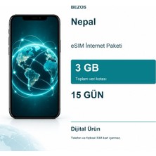 Nepal Esım Internet Paketi 3 GB 15 Gün