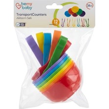 Bemy Baby Eğitici Aktarım Seti 6 Kase 6 Cımbız 12 Parça BB7026