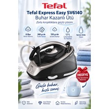 Tefal Express Easy SV6140 Buhar Kazanlı Ütü 6 Bar 380 G/dk Turbo Buhar +Tüy Temizleme Makinesi Hediye