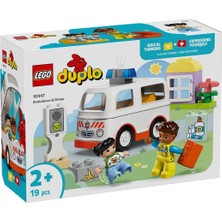 Valor 10447 LEGO Duplo Ambulans ve Sürücü 19 Parça +2 Yaş