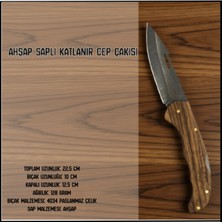 Argeus Uyguna-Yakala Ahşap Saplı Katlanır Cep ÇAKISI-CAK.655