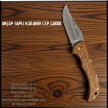 Argeus Uyguna-Yakala Ahşap Saplı Katlanır Cep ÇAKISI-CAK.654