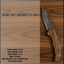 Argeus Uyguna-Yakala Ahşap Saplı Katlanır Cep ÇAKISI-CAK.653