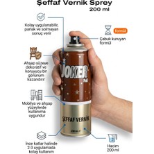 Azimli 200 ml Şeffaf Vernik Sprey Ahşap ve Mobilya Koruyucu Parlak Çabuk Kuruyan