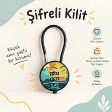 İğne İzi 3 Haneli Şifreli Kablo Kilit Çanta Valiz Bavul Dolap Spor Çantası Güvenlik Kilidi Asma Kilit