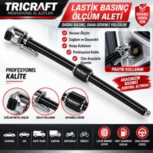 Tricraft Trıcraft Profesyonel Lastik Basınç Ölçüm Aleti – Hassas Lastik Hava Basıncı Kontrol Cihazı**