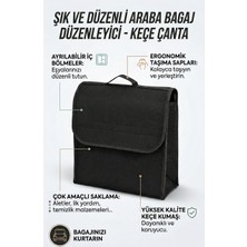 MYS Flex KEÇE OTO  DİKEY BAGAJ  ÇANTA Kapaklı Katlanabilir ORGANİZER Bagaj düzenleyici