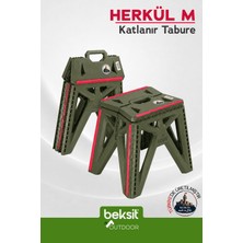 Beksit OUTDOOR Herkül M Katlanır Reflektörlü Tabure (Yeşil)