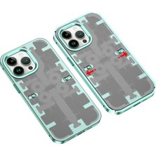 Apple iPhone 13 Pro Kılıf Mekanik Bumper Kapak - Yeşil