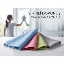 jantistore 4’lü Renkli Renga Mikrofiber Cam - Ayna Temizlik Bezi 40X40 cm Uzman Iz Bırakmaz / Mikro Baklava Desenli  4 Adet Cam – Ayna Yüzey Bezi