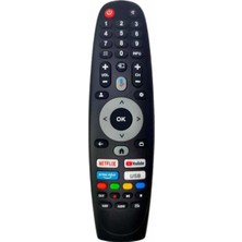Belirtilmemiş Skytech 65ST1305 65ST3305 Ile Uyumlu Mikrofonlu Smart Tv Kumanda