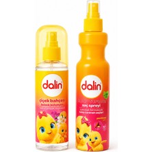 Dalin Bebek Saç Bakım ve Kolonya Seti - 200 ml Kolay Tarama Spreyi + 150 ml Çiçek Bahçesi Bebek Kolonyası