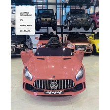 Babyhope 444 Gtr Sport 12V Uzaktan Kumandalı Akülü Araba - Pembe Lüks Çocuk Aracı