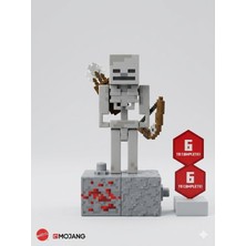 Minecraft Skeleton (Iskelet) 3D Figür - Yay Aksesuarlı ve Hareketli Eklemli Oyun Karakteri