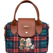 Dogo Kadın Vegan Çok Renkli Medium El Çantası - Teddy Bear Tasarım