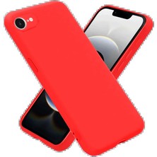 Apple iPhone 16E Kılıf First Silikon - Kırmızı
