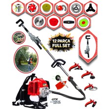 Eisenn Zeytin Hasat Makinası + Sırt tipi Benzinli Motorlu Tırpan 12 Parça Özel Set