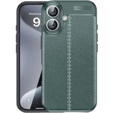 Apple iPhone 16 Plus Kılıf Auto Focus Kapak - Koyu Yeşil