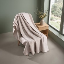 Maxstyle Sephia Tek Kişilik Battaniye Krem 150X200 cm