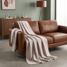 Maxstyle Sephia Çift Kişilik Battaniye Krem 200X220 cm