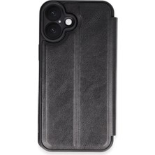 Apple iPhone 16 Plus Kılıf Flip Cover - Siyah