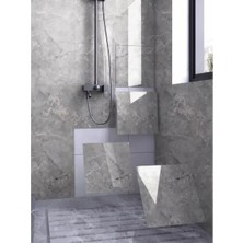 Gri Mermer Desen Duvar Sticker (30x30)