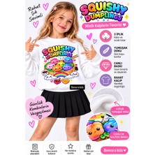 Bemora Kids Kız Çocuk Sweatshirt Sukuşi Dumplıng Çin Mantısı 3 Iplikli Sweatshirt Yumuşak Dokuludur (Baskısı Yıkamaya - Kurutmaya Dayanıklıdır )