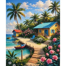 İğne İzi 5d Elmas Boncuk Taş Işleme Mozaik Goblen Kit 40X50CM GC88712 Diamond Painting Boncuk Puzzle Elmas Boyama