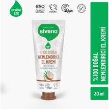 Siveno %100 Doğal El Ve Vücut Kremi Hindistan Cevizi Avokado Yoğun Nemlendirici Onarıcı Vegan 30 ml