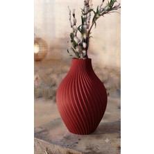 Oktforge Dekoratif Modern Spiral Vazo, 3D Tasarım Ev ve Ofis Hediyelik Salon Aksesuarı
