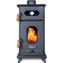 Etinova Ember If-10 Odun ve Pelet Yakan Fırınlı Mini Şömine Tipi Soba