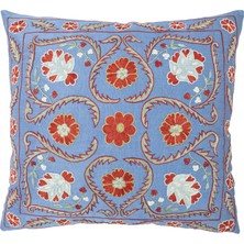 Soho Antiq Riva Çiçekli Ipek Suzani Kırlent 50X50 cm