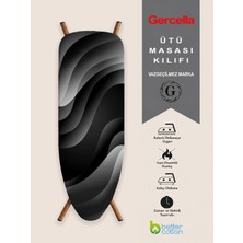 Gercella (Hediyeli) Silouete Ütü Masası Kılıfı Bezi Örtüsü