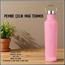 Igloo Uyguna-Yakala Pembe 750ML Çelik Mug TERMOS-ERM.243
