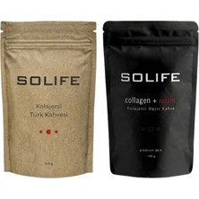 Solife Kolajenli Türk Kahvesi + Reishi Mantarı Özlü Kolajenli Hazır Kahve Seti