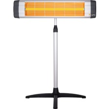 UFO Star 2400 W Duvar Tipi Infrared Isıtıcı & Stand - Termostatlı