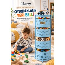 4Berry 4 Katlı Metal Çok Amaçlı Düzenleyici Sepet – Mutfak Sebzelik, Oyuncak, Banyo ve Ev Organizeri