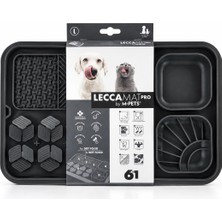 M-Pets Lecca Pro 6in1 Yavaş Beslenme ve Yalama Matı Siyah L