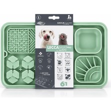 M-Pets Lecca Pro 6in1 Yavaş Beslenme ve Yalama Matı Yeşil L
