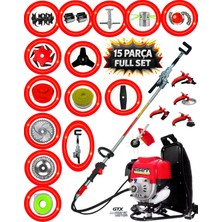 Eisenn Eısenn Bc 520 12 Parça Sırt Tırpan + Çapalama Aparatları + Zeytin Toplama Aparatı